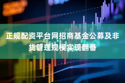 正规配资平台网招商基金公募及非货管理规模实现翻番